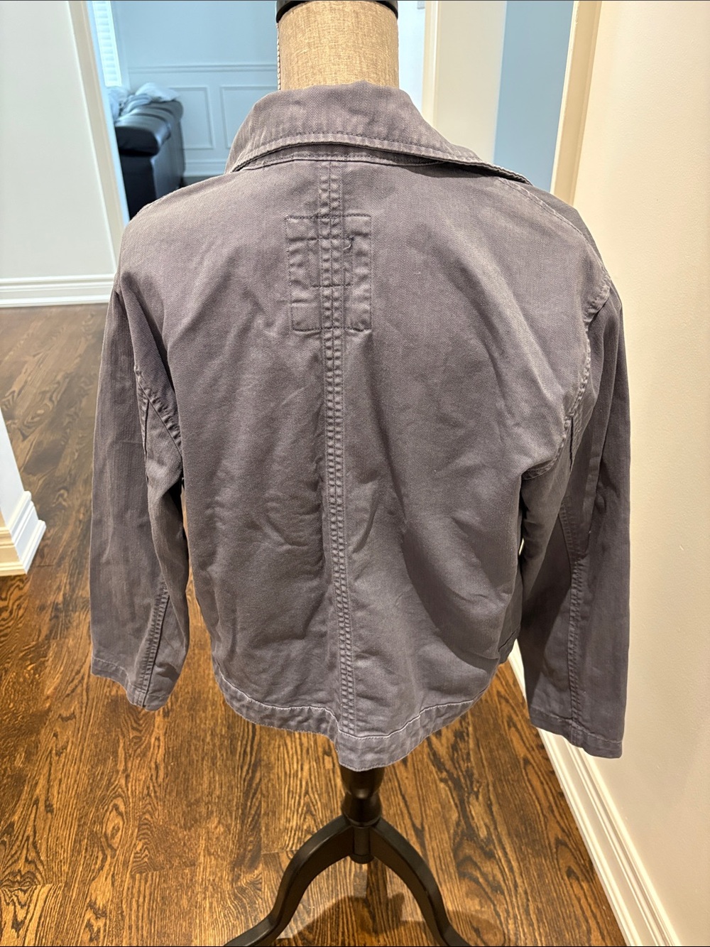 GAP Slate Gray Utility Button-Front Jacket - Picture 2 of 3